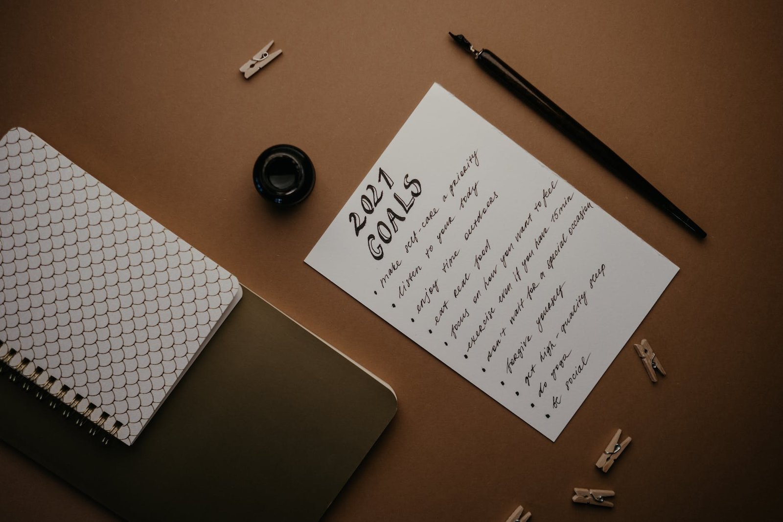 notebooks on the table