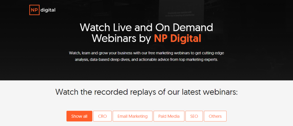 Webinar series