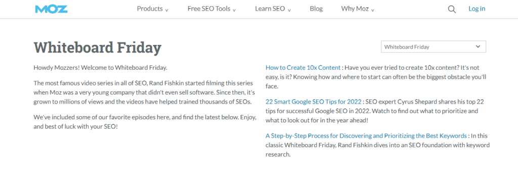 Webinar series